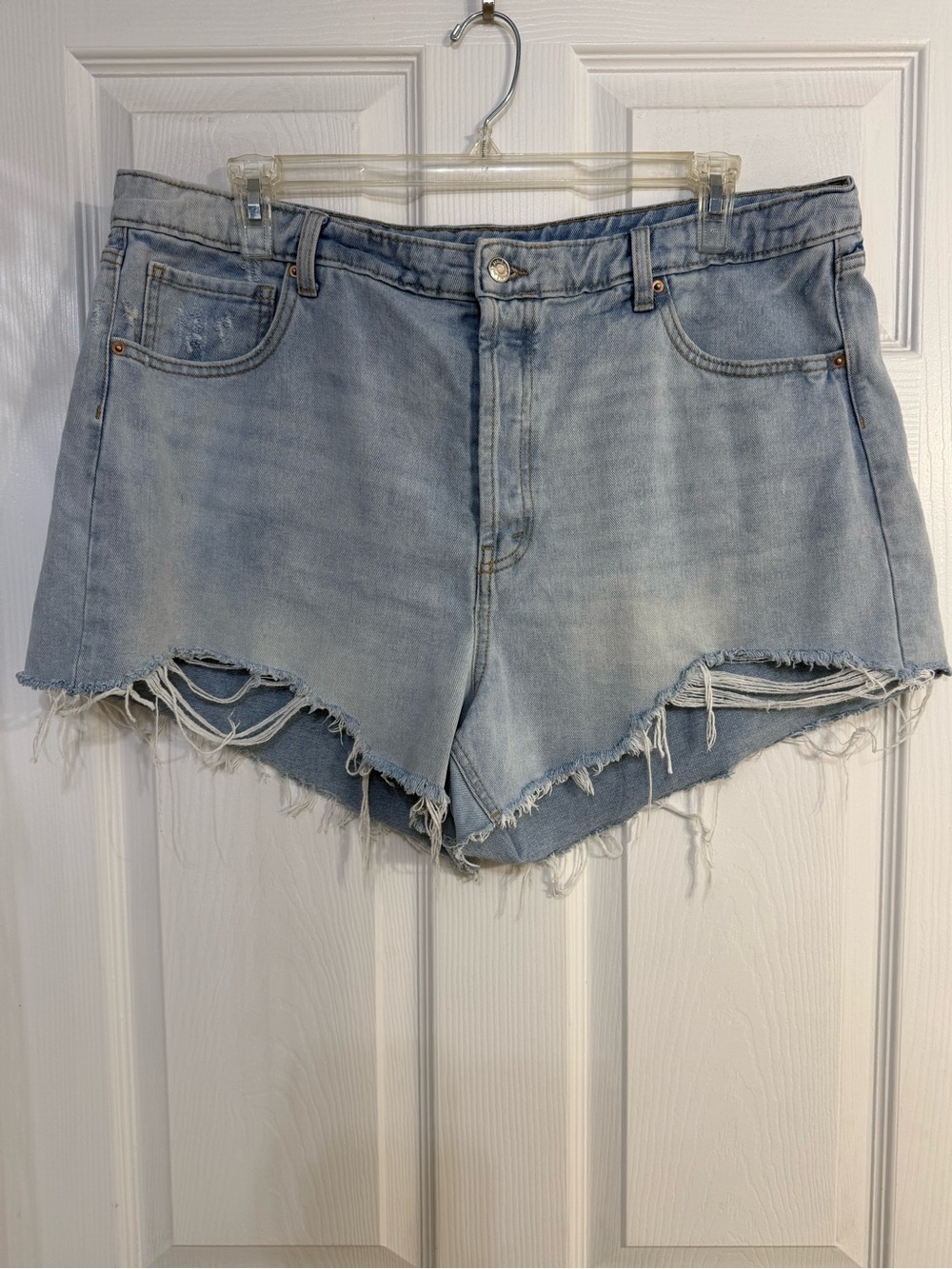 wild fable Light Blue Distressed Denim Cutoff Shorts